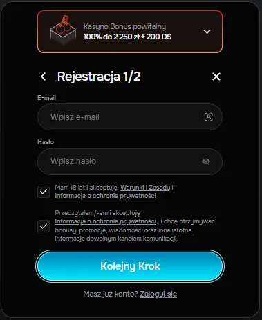 Jak zarejestrować konto